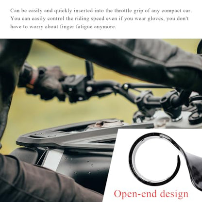 DXNQ 2 PCS Motorcycle Cruise Assist, Throttle Mounted Motorcycle Handlebar Cruise Control Wrist Rest, Hand Rest Handlebar Control Grip Throttle Assist, Motorcycles Accessories