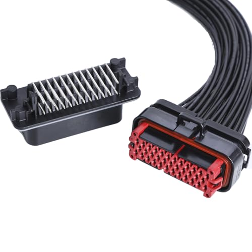 35 Pin ECU Connector Plug Kit, Female ECU Connector Wiring Harness + ECU Male Connector Socket for Automotive RV Truck Computer