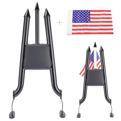 Sissy Bar for Harley Freewheeler/Road Glide 3 2015-2024 (Black) | backrest, 38mm steel, rust-proof powder coat. Quick-detach design. Weather-resistant. Bolt-on install, hardware included. - color: Black