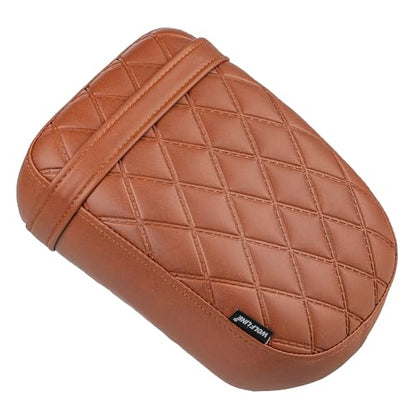 Motorcycle Passenger Comfort Seat Fit for CMX1100 Rebel 1100/DCT/SE 2021-2026, Leather Rear Saddle Back Cushion Pillion Pad, Brown Embossing - color: Rear - Brown-B
