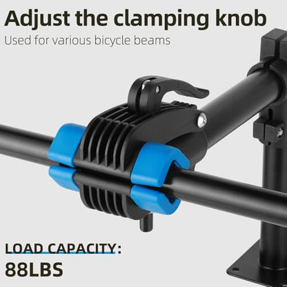 Urban Deco Bike Repair Stand Bench Mount Bike Stand Wall Mounted Bike Work Stand Bicycles Maintenance Rack Bike Clamp for Road Mountain Bike,Road Bike - size: 13.6 inch straight