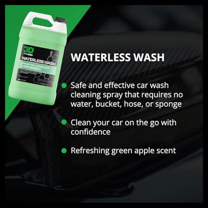 3D Waterless Car Wash - Easy Spray Waterless Detailing Spray - No Soap or Water Needed - Great on Cars, RVs, Motorcycles & Boats 1 Gallon - size: 128 Fl Oz (Pack of 1)