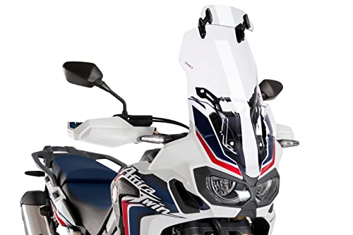 Puig 6319W Clear 230mm X 90mm Multi-Adjustable Clip-On Visor