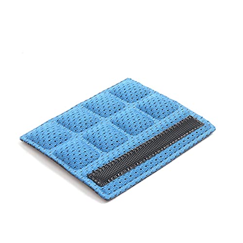 6PCS Chin Pads Foam Pad Set Strap Padding Replacements Universal Cushion Mats for Cycling Bike Bicycle Motorcycle Road Racing Riding Helmet - color: Blue 6PCS