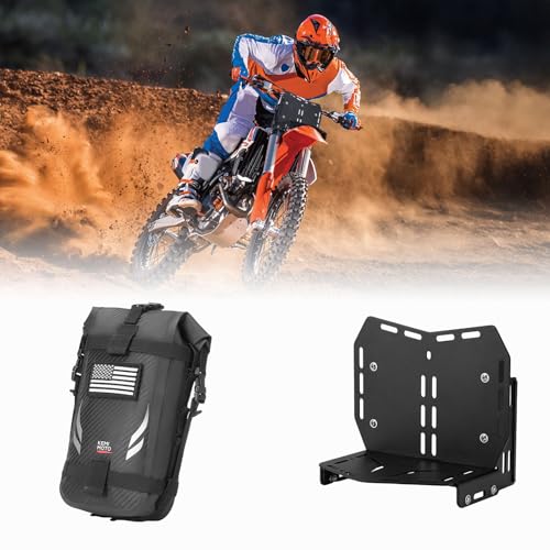 KEMIMOTO Motorcycle Front Fender Bag AND Stem Lock for Dirt Bike