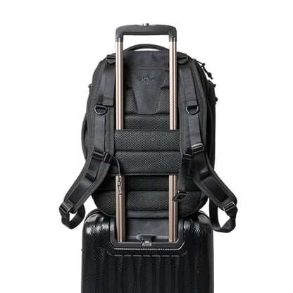 URBAR ARMOR GEAR UAG 24-Liter Laptop Backpack - Fits up to 16" Laptop Clamshell Opening Side Bottle Holder Pocket Travel Carry-on Luggage Daypack, Premium Tech Black - color: Premium Tech - Black, size: 24-Liter
