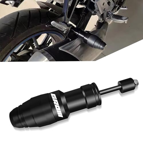 For GROM MSX125 MSX 125 2019 2020 2021 2022 2023 Fall Collision Protection Rod Motorcycle Anti-Fall Rod Scooter Bike Bar CNC Aluminum Engine Crushing Collision Frame Slider (Black) - color: Black