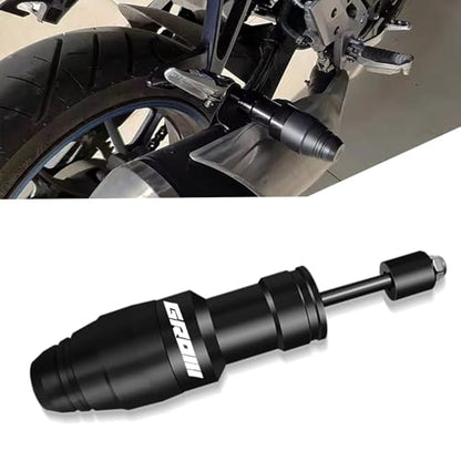 For GROM MSX125 MSX 125 2019 2020 2021 2022 2023 Fall Collision Protection Rod Motorcycle Anti-Fall Rod Scooter Bike Bar CNC Aluminum Engine Crushing Collision Frame Slider (Black) - color: Black