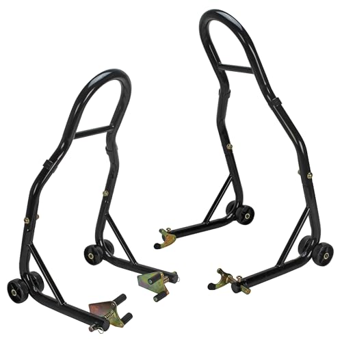 Extreme Max 5600.3211 Sport Bike Motorcycle Front & Rear Spool-Style Lift Stand - Fits Most Yamaha, Honda, Kawasaki, Suzuki, Ducati, BMW