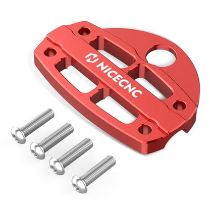 NICECNC Handlebar Clamp Aluminum Compatible with Yamaha Raptor 700 2006-2009 2011-2026, Raptor 700 Special Edition 2010 Red - color: Red