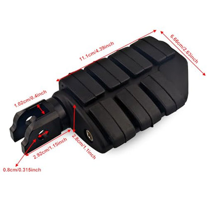 Matte Black Front Rider Foot Pegs Compatible with Harley Softail Breakout Street Bob Sport Glide Low Rider FXST 2018-2023 - color: Matte Black, size: Rider Pegs