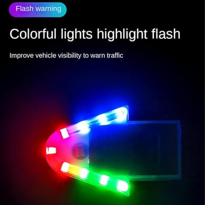 Led Strobe Lights, Bright Warning Beacon, Strobe Light with Adhesive Mount, Beacon Lights with Colorful Leds, Automotive Safety Tools, Light for Automotive Bike Motorcycle Road Trip Night Driving Use - color: Red blue green