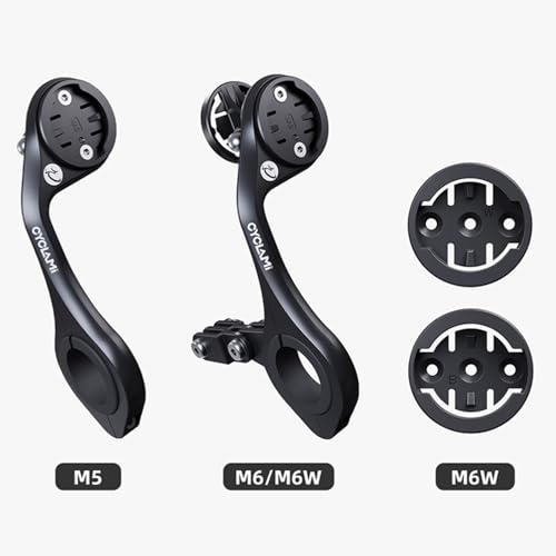 Out Front Mount Compatible with Garmin Edge GPS Bike Computer, XOSS G/G+, iGPSPORT Bike Light & Gopro Cycling Handlebar 25.4mm 31.8mm(M5) - style: M5