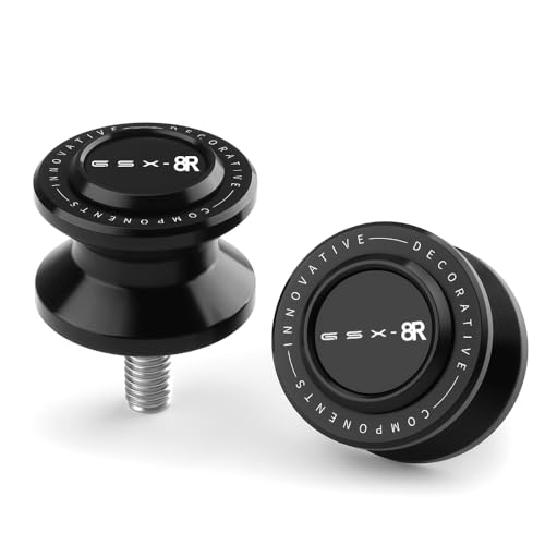 Motorcycle Swingarm Spools Slider Compatible With S.uzuki GSX-8R 2024 2025 | Swing Arm Stand Screws Bobbins GSX8R GSX 8R Accessories (black) - color: black