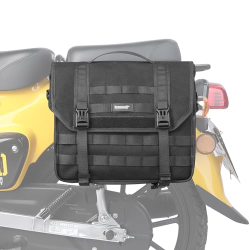 Rhinowalk Motorcycle Saddlebag 13L Waterproof Luggage Bag Quick Release Motorcycle Side Bag for Motorbike Travel (Black, 1 Pack) - color: Black 13L, size: Black 13L