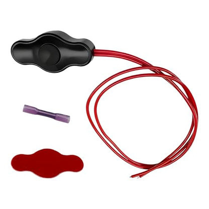 Waterproof Push-Button Switch with Quick Connector, 12V Mini Button LED Accent Lighting On-Off Switch Kit, Universal Push Button Switches for Car Motorcycle Truck ATV LED Lights