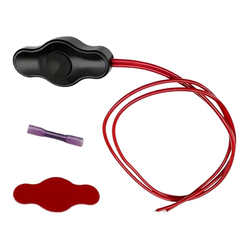 Waterproof Push-Button Switch with Quick Connector, 12V Mini Button LED Accent Lighting On-Off Switch Kit, Universal Push Button Switches for Car Motorcycle Truck ATV LED Lights