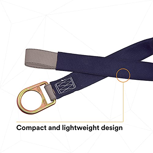 3M DBI-SALA 2100050 Concrete Anchor Strap with D-ring at one end, web loop at other end, 42 inch, Blue/Grey