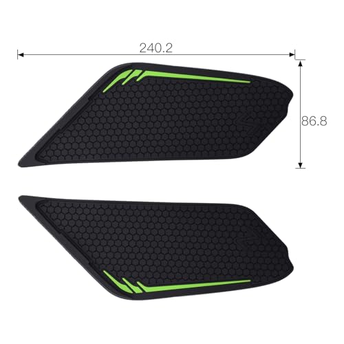 Motorcycle Tank Grip Protector Pads, Anti-Slip Honeycomb Design, Compatible with Suitable for Kawasaki Z900 2017-2025 (green) - color: green
