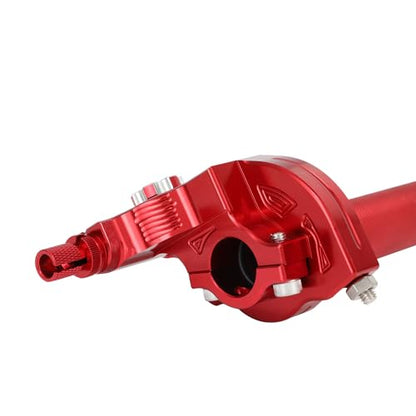 Motorcycle Twist Throttle 7/8" 22mm with Handle Grip Throttle Cable CNC Assembly Universal for CRF 110 CRF 50 125 250 XR 70 SSR 125 110 50 Dirt Pit Bike Mini Bike Red - color: red