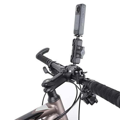 PellKing Camera Motorcycle Mount for Insta360 X5/X4/X3/X2,Double Super Clamp Mount Umbrella clamp Holder for Monitor Bracket Magic Socket Arm with 1/4 Thread for Moto Bike Bicycle Handlebar