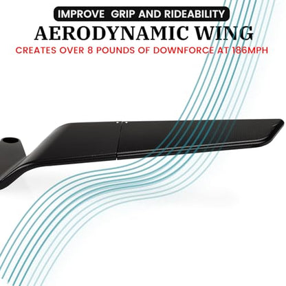 XINGWU Motorcycle Rearview Mirror Adjustable Rotating Stealth Wind Wing Side Mirror CNC Upgrade for 1290 Super Duke R Evo ABS Z650 Z900 Z1000 V4 S1000 Street Bike - size: CNC Upgraded T7075