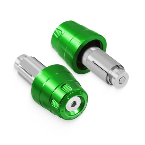 Universal Motorcycle Bar Ends Plug For VulcanS Ninja400 Ninja500/1000/400R/250/250R/250SX/1000SX ZX6R Z650 Z900 Z400 ZX14R ZX10R ZX600 ZX636 ZX4RR ZX4R etc Motorbikes Handlebar bar Ends Plugs - color: Green