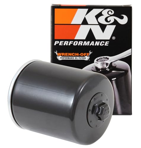 K&N Motorcycle Oil Filter: High Performance, Premium, Designed to be used with Synthetic or Conventional Oils, Wrench Off Nut: Fits Select Harley Davidson Motorcycles, KN-170
