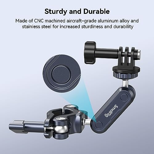 SMALLRIG Bike Motorcycle Handlebar Mount for Gopro, Pole and Roll Bar Mount, CNC All-Metal 22-32mm for Action Cameras Gopro, Insta360 and DJI - 4191