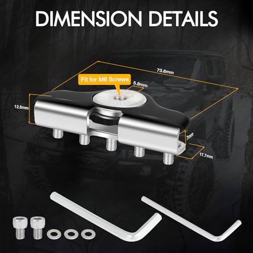 Hood Mount LED Light Pod Brackets, 2PCS Universal Light Bar Hood Mounting Bracket Clamp for Truck Pickup SUV UTV Car No Drilling 304 Stainless Steel - size: hood mount brackets
