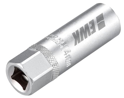 EWK 14mm 12 Point Thin Wall Magnetic Spark Plug Socket, 3/8" Drive Deep Well Tool for BMW N54 N55 B58, Mini Cooper R55–R60, Nissan & Infiniti 14mm Bi-Hex Spark Plugs
