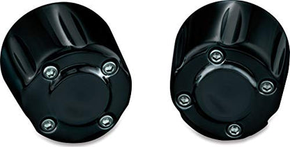 Kuryakyn 6339 Motorcycle Handlebar Accessory: Hand Grip End Cap Weight, Gloss Black, 1 Pair - color: Gloss Black