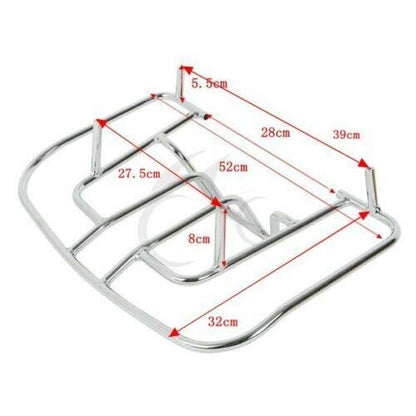 Green-L Rear Trunk Mounted Luggage Rack Fit for Honda 2001-2017 Goldwing GL1800 Motorcycle Chrome Tourbox Carrier - color: Style B chrome