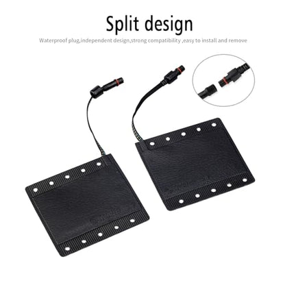 Heated Motorcycle Grips Covers, IP67 Waterproof Winter Motorcycle Gear, Heated Grips for 12V ATV Motorcycle Hand Grip with Temperature Adjustable & Fast Heating