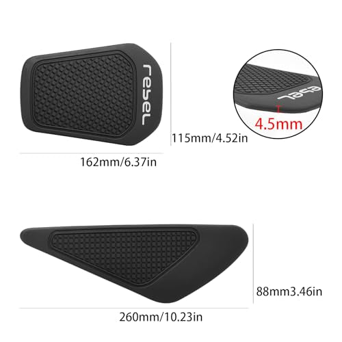 Motorcycle Tank Pad Sticker Gas Oil Fuel Tank Pad Decal Tank Protector for 2017-2025 Honda Rebel 500 250 300 CMX500 CMX250 CMX300