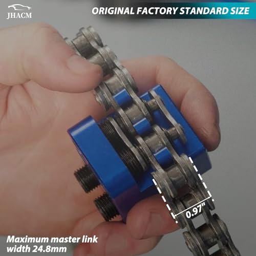 JHAC Master Link Press Tool Fits for Drag Specialties Motorcycle ATV 520 525 530 Bike Chain Tool Motorcycle Chain Tool (Blue)