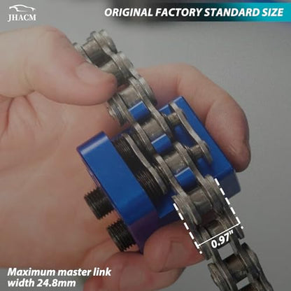 JHAC Master Link Press Tool Fits for Drag Specialties Motorcycle ATV 520 525 530 Bike Chain Tool Motorcycle Chain Tool (Blue)