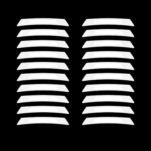 20PCS Strong Reflective Car Wheel Hub Stickers for Cars Helmet Night Safety Warning Reflective Stripe Decals Auto Truck Motorcycle Bicycle Wheels Rim Reflective Stickers (White) - color: White