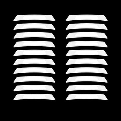 20PCS Strong Reflective Car Wheel Hub Stickers for Cars Helmet Night Safety Warning Reflective Stripe Decals Auto Truck Motorcycle Bicycle Wheels Rim Reflective Stickers (White) - color: White