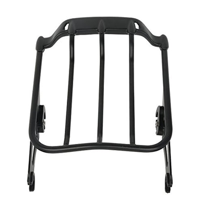 TCT-MOTORPARTS Black Detachable Upright Sissy Bar Passenger Backrest W/Pad Luggage Rack Docking Kits Fit For Harley Street Glide Road King 14-25 - color: Black #4(2014-2025)