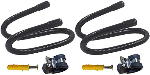 Pmsanzay Skateboard Wall Mount Wall Hanger Rack Storage Display Holder - for Storage Your Skateboard or Longboard and Helmet - Easy to Install - Hold up to 20 KG. (40LBS) - 2/PK