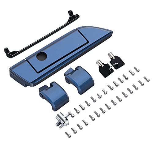 Moto Onfire Big Blue Pearl Tour Trunk Luggage Latches Hinges Fit for AB Harley Touring Razor Chopped King Tour Trunk Luggage - color: Big Blue Pearl