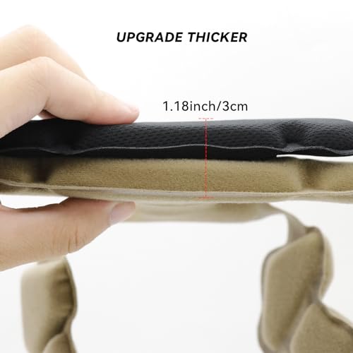 Tactical Helmet Pads - Universal Replacement Internal Memory Foam Pad Inserts for ACH, MICH, EXF Helmets - color: Khaki-3