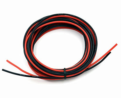 TUOFENG 18awg Electrical Wire 10 Feet [5 ft Black and 5 ft Red] 18 Gauge Silicone Wire Hook Up Wire Cable - Flexible Silicone Wire of Tinned Copper Wire High Temperature Resistant - size: 18 AWG Silicone Wire 2 Colors 5ft Each