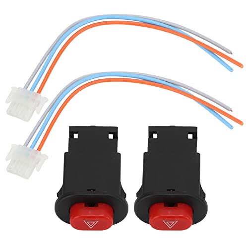 8×6×2 Hazard Light Double Flash Warning Controller for Motorcycle Motorbike Scooter Enhance with Visible Warning