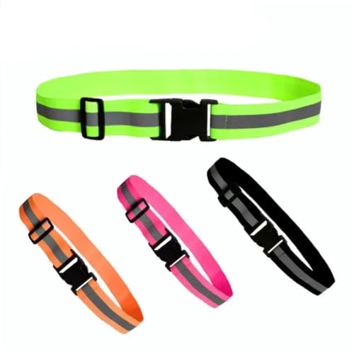 Reflective Bands 10pcs Reflective Band for Running High Visible Night Safety Gear for Arm Wrist Waist Ankle Adjustable Elastic Safety Reflective Belt for Cycling Running - color: Blue
