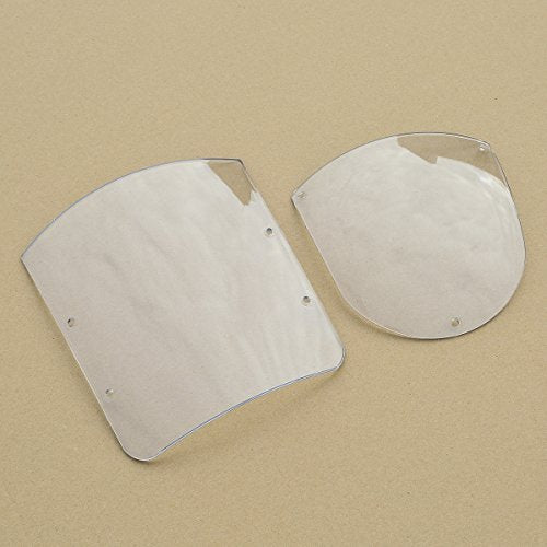 SLMOTO Windshield Quarter Fairing Fit for Harley Sportster XL 1988-2016 Dyna 1995-2005 Clear - color: Clear Windshield