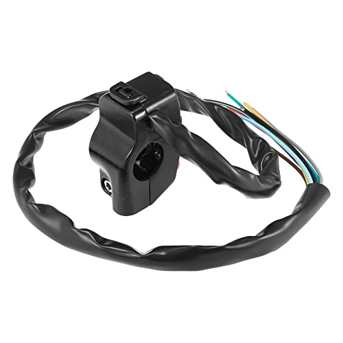 Motoforti DC 12V 7/8" 22mm Motorcycle Handlebar Switch Assembly with Horn Indicator High Low Beam Light