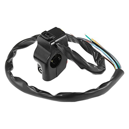 Motoforti DC 12V 7/8" 22mm Motorcycle Handlebar Switch Assembly with Horn Indicator High Low Beam Light