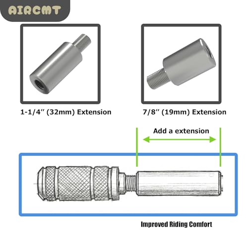 19mm Gear Shift Lever Foot Peg Extension Fits for Harley Davidson - size: 19mm(Extension), style: 5/8''(16mm) Diameter
